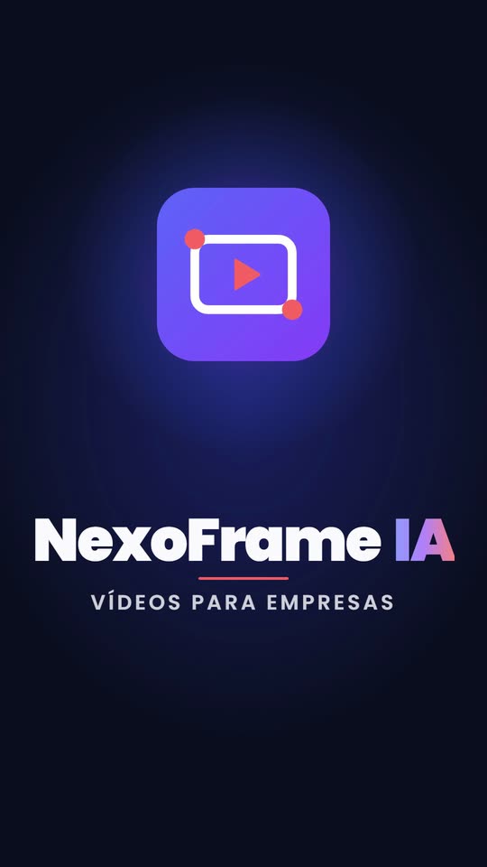 Capa do vídeo: Logo animada: a marca NexoFrame IA montada em movimento